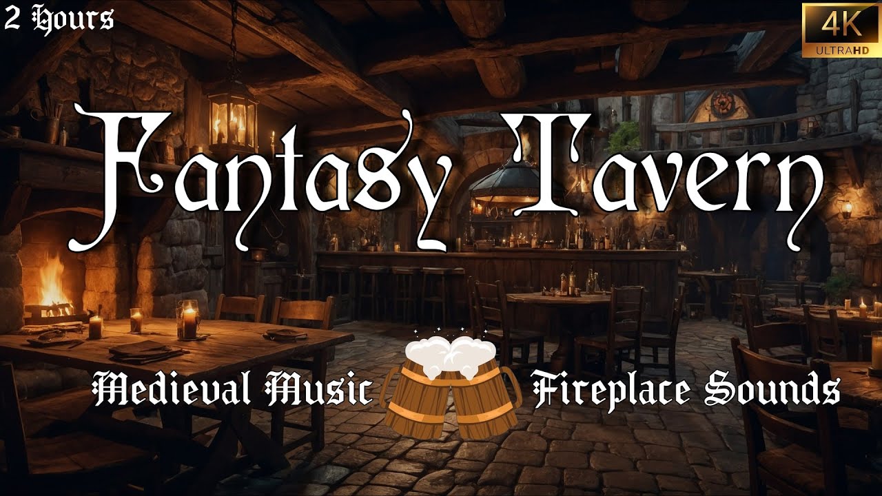 Medieval Fantasy Tavern⚔️🍖🍻 | DnD & Fantasy Music Ambience