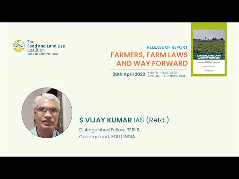 Mr. S Vijay Kumar, FOLU India Lead - YouTube
