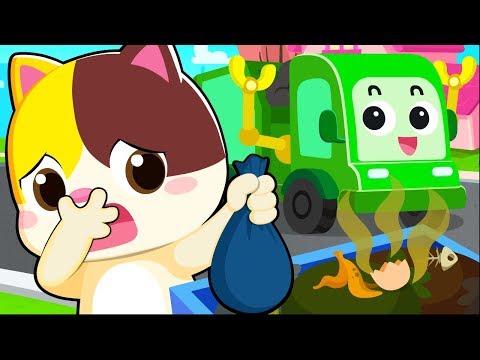 Garbage Truck Song | Clean Up Trash Song | Nursery Rhymes | Kids Songs | Baby Cartoon | BabyBus