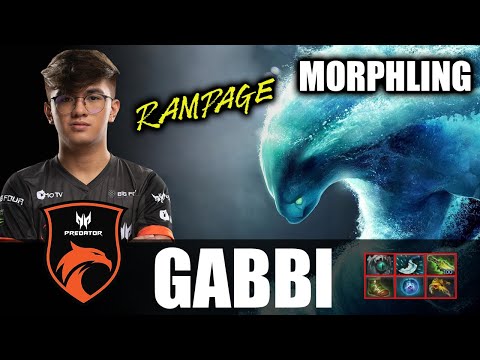 Gabbi - MORPHLING Safelane - RAMPAGE -  7.28 - Must watch game - Dota 2 Pro Games - Full Gameplay