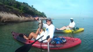 preview picture of video 'Pescaria de Caiaque na Costeira em Santos'