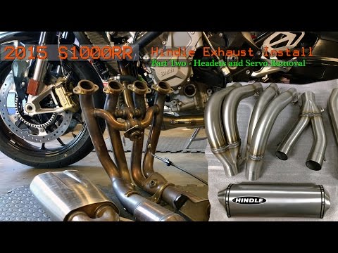 2015 S1000RR Hindle Exhaust Install - Part Two - Headers & Servo Removal