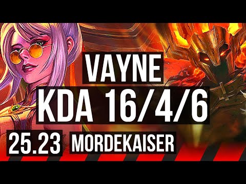 VAYNE vs MORDEKAISER (TOP) | 16/4/6 | EUW Grandmaster | 25.23