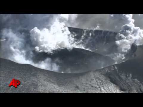 Raw Video: Japanese Volcano Erupts Again