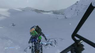 Death Stranding First Prepper snowboard to MULE camp and takedown