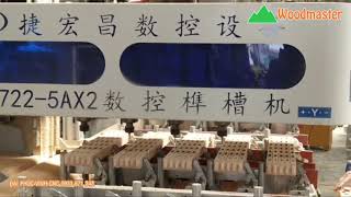 Kiểu kẹp phôi HIỆU QUẢ NHẤT của máy làm mộng âm CNC 5 đầu Woodmaster