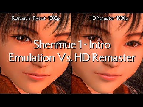 Shenmue 1 - Intro - Emulation Vs. HD Remaster side by side