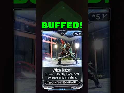 They FINALLY Fixed Wise Razor! (2 Handed Nikana Stance) | #warframe #gaming #oberon #vallisundermind