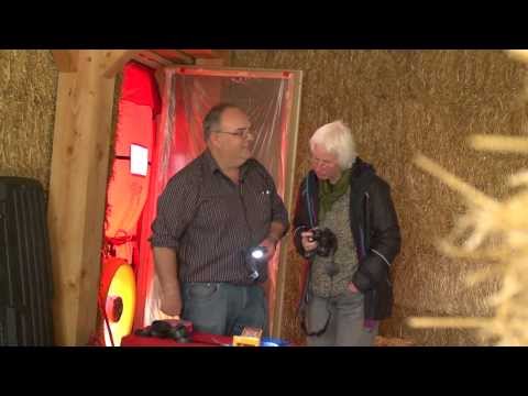 An Early Air Test of a Straw Bale House Aiming for Passivhaus