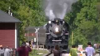 preview picture of video 'NKP 765 at Peninsula, Ohio along the CVSR'