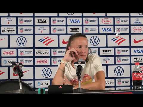 US Women's Nation Soccer Team vs Canada Post Game Interview With Canada Head Coach Casey Stoney 7-2