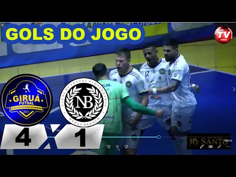 Confira os gols do jogo entre Giruá Futsal x Nadas Branco