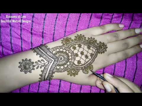 Arabic mehndi design for beginners for Eid/Rakhi Special| Easy Arabic mehndi Video