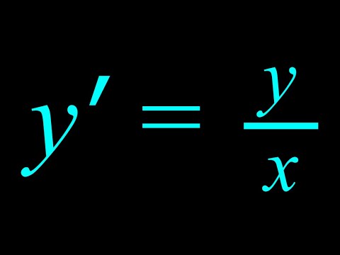 Solving y'=y/x in Three Ways
