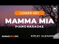 Mamma Mia Ripley Alexander Lower Key Piano Karaoke
