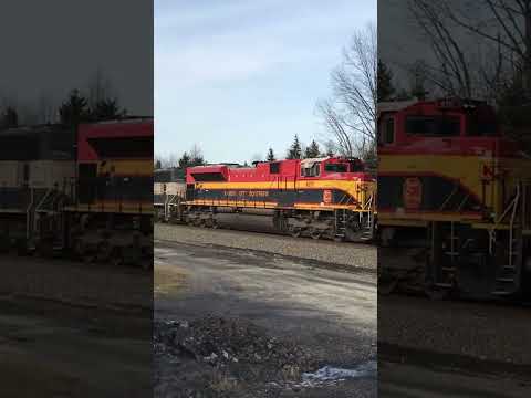 Ns 66e tanker train with Ns bnsf kcs bnsf executive unit