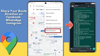 How to Share Route Direction to Anyone on Google Maps in Android