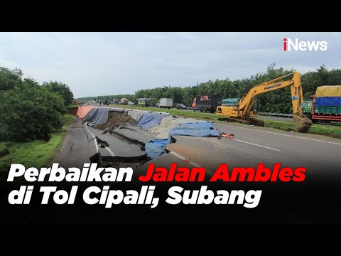 Perbaikan Jalan Ambles di Tol Cipali, Subang - iNews Pagi 11/02
