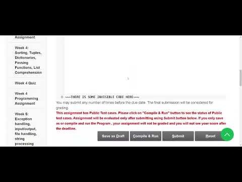 Programming Data Structures And Algorithms Using Python Online Programming Test 1 18 September