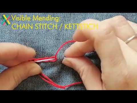 BASIC STICKSTICHE VISIBLE MENDING - Kettstich / Chainstitch