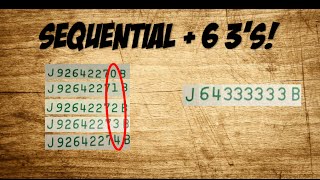 SEQUENTIAL BILLS + 6 3's! -Bank Note Hunting-