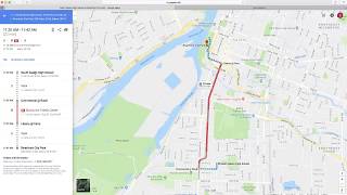 Create a Bus Route using Google Maps