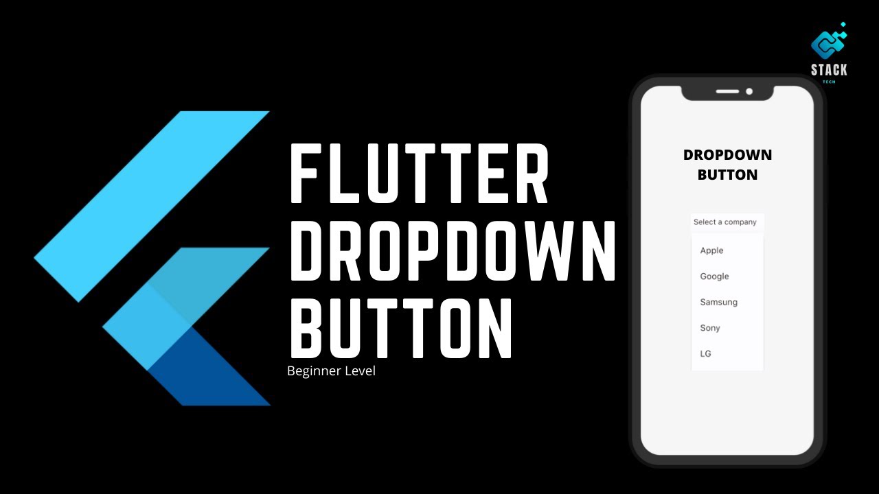 FLUTTER | Dropdown Button [2022] | Beginner Level