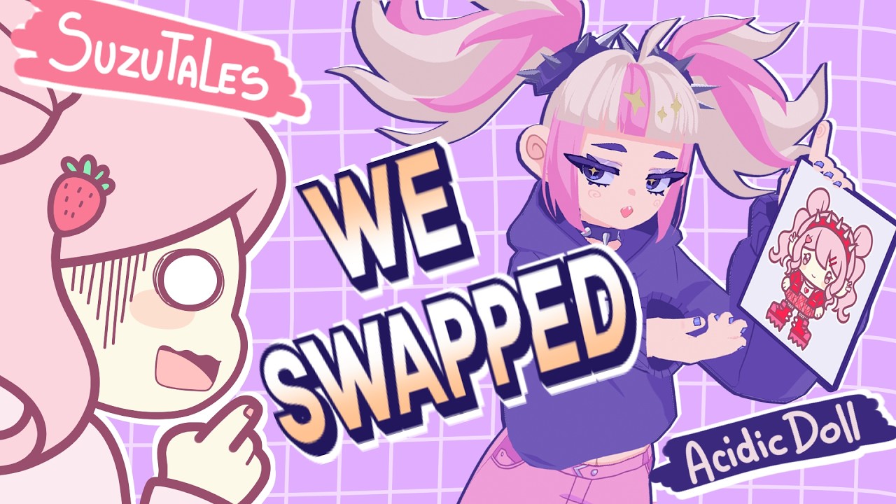 I Drew Their Character… They Drew Mine 😭 (Collab/w  @suzutalesyt  )