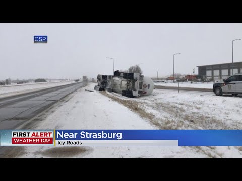Westbound I-70 Was Closed Near Strasburg Due To Multiple Crashes