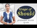 Usage of Should # 26 - Learn English with Kaizen
