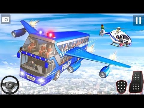 Flying Bus Driving 3D - Real Coach Driving Simulator - Android Gameplay / Flying Bus wala Game