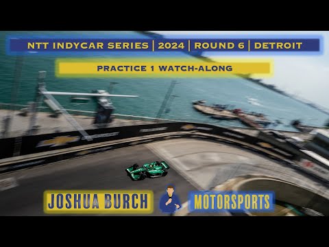 🔴 INDYCAR | 2024 | Round 6 | #DetroitGP | Practice 1 Watch-Along