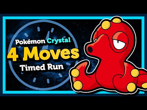 OCTILLERY's 4 Move Challenge :: How fast can I beat Pokémon Crystal?