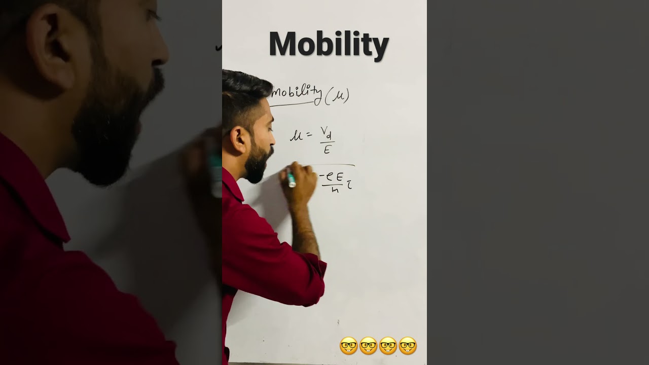 12th class physics most important concept (mobility)😎😎😎😎😎 #physics #12thclassphysics #viral