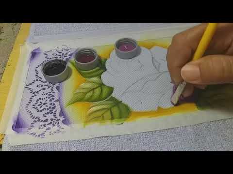 Como pintar rosa na cor uva para iniciantes