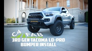C4 FAB 3rd Gen Tacoma Lo-Pro winch bumper install instructions