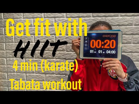 Karate (HIIT) Workout: Tabata 4 min set #5