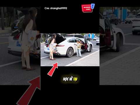 Ngôi trường đầy áp lực vì phụ huynh toàn siêu xe: 💀 #shorts