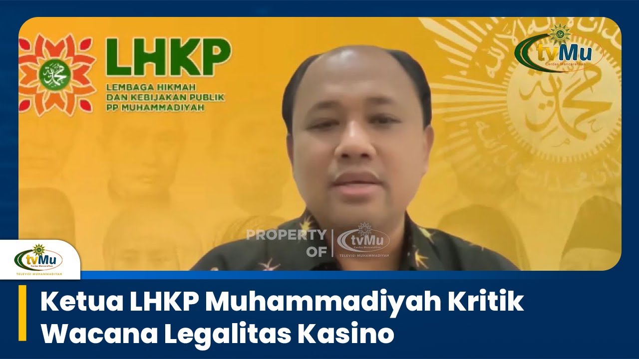 LHKP PP Muhammadiyah Tolak Wacana Legalisasi Kasino