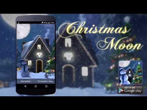 Christmas Moon Live Wallpaper Video