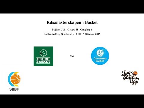 Skuru Basket (P02) mot Östersund Basket - RM Omgång 1 - 2017-10-15