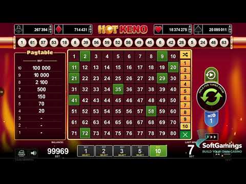 Amusnet Interactive - Hot Keno - Gameplay Demo