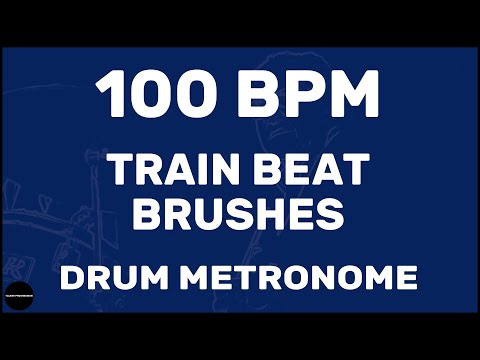 Train Beat Brushes | Drum Metronome Loop | 100 BPM