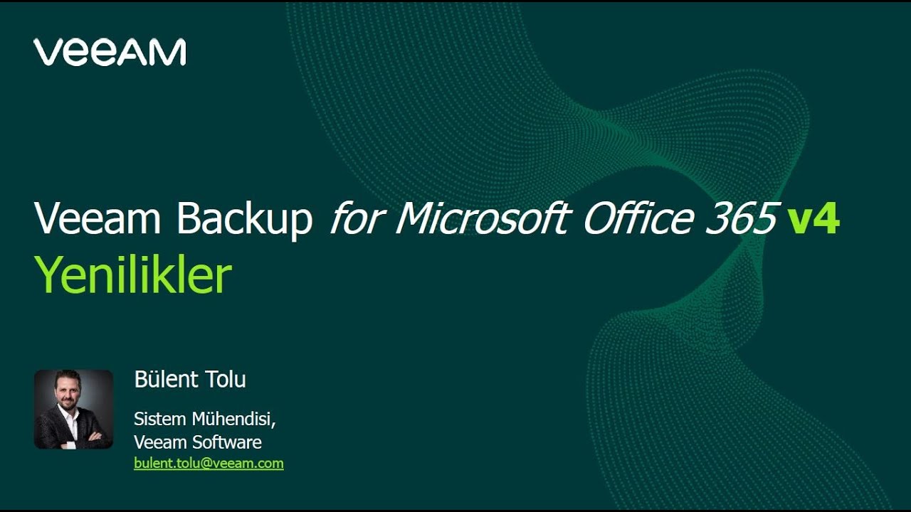 Veeam Backup for Microsoft Office 365 v4 Yenilikleri video