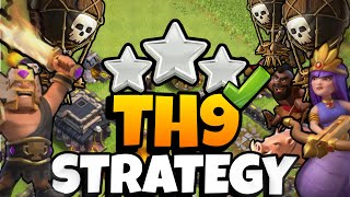 The BEST TH9 Attack Strategy! (Easy 3 Stars Every Time)