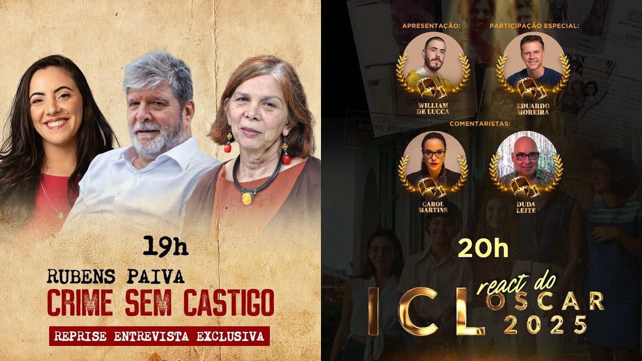 REACT DO OSCAR COM CAROL MARTINS, DUDA LEITE E WILLIAM DE LUCCA. ENTREVISTA COM MARCELO E VERA PAIVA