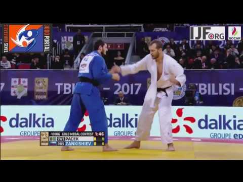 Judo Grand Prix Tbilisi 2017 Final -100kg PACEK Martin (SWE) vs. ZANKISHIEV Kazbek (RUS)