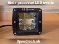 LED pracovné svetlo - biele 6x3W / oranžový Predátor 8x3W LED / 10-30V / ECE R10 (82x75x73mm) - Video Youtube
