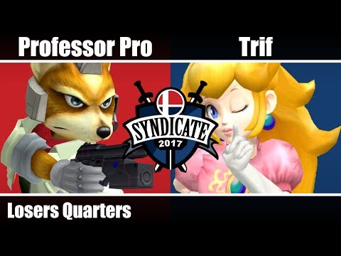 SYN17 - vL | Trif (Peach) Vs. Professor Pro (Fox) - Losers Quarters - Melee Singles