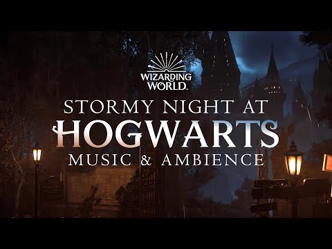 Harry Potter | ⛈️ Hogwarts Peaceful Music & Ambience, Rain and Thunderstorm, No Mid-roll Ads